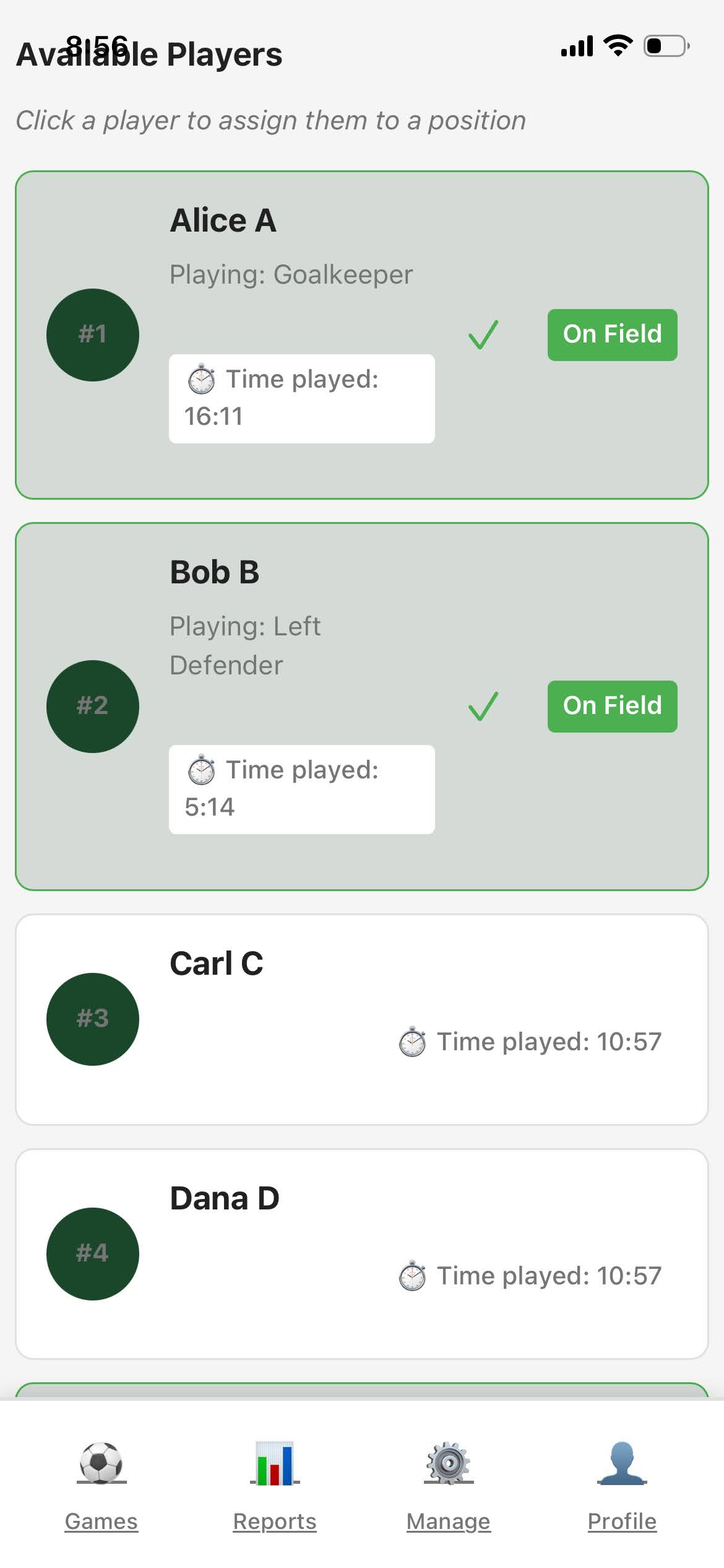 TeamTrack - Game Management for Coaches